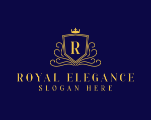 Elegant Royal Shield logo design