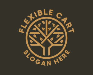 Tree Leaf Branch logo design