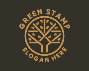 Tree Leaf Branch logo design