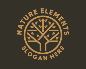 Tree Leaf Branch logo design