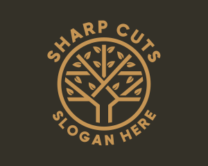 Tree Leaf Branch logo design