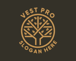 Tree Leaf Branch logo design