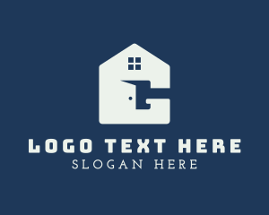 Letter - House Door Letter G logo design