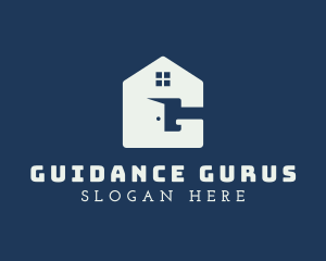 House Door Letter G logo design