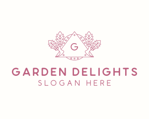 Leaf Garden Event logo design