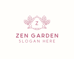 Leaf Garden Event logo design