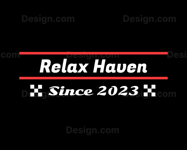 Automobile Racing Text Logo