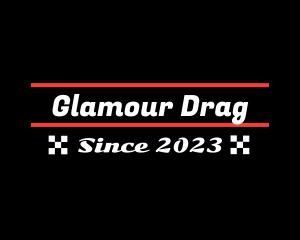 Automobile Racing Text  logo