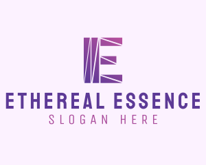 Modern Purple Letter E logo design