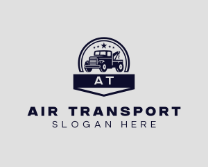 Tow Truck Transport Vehicle logo design