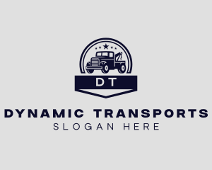 Tow Truck Transport Vehicle logo design