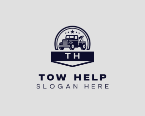 Tow Truck Transport Vehicle logo