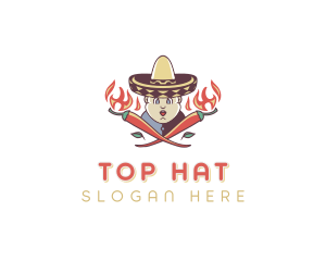 Spicy Mexican Chili logo design