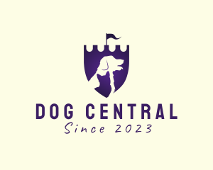 Dog Cat Castle Pet logo design