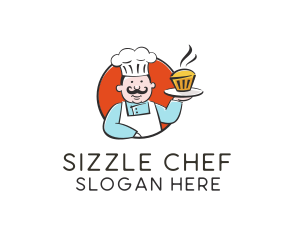 Cupcake Pastry Chef logo design