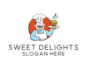 Cupcake Pastry Chef logo design