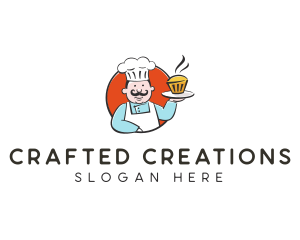 Cupcake Pastry Chef logo design