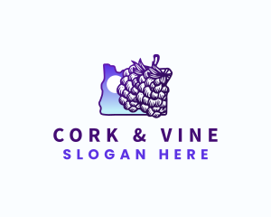 Oregon Grapes Vineyard logo design