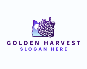 Oregon Grapes Vineyard logo design