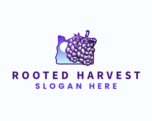 Oregon Grapes Vineyard logo design