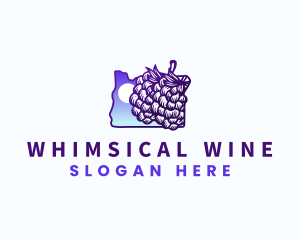 Oregon Grapes Vineyard logo design