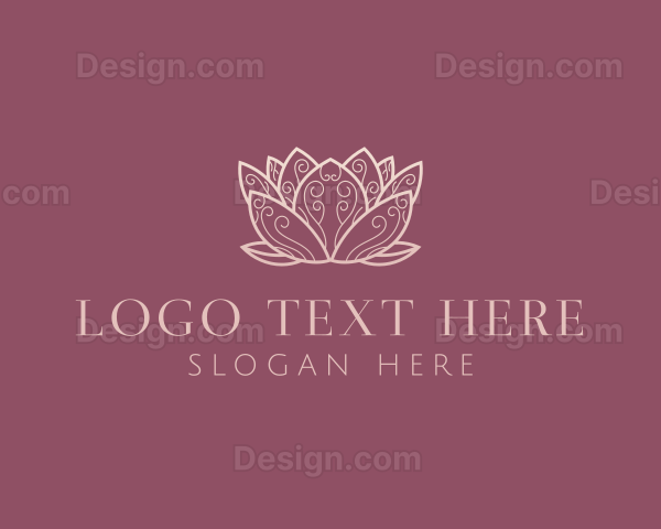 Zen Lotus Flower Logo