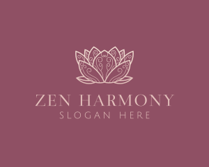 Zen Lotus Flower logo design