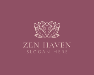 Zen Lotus Flower logo design