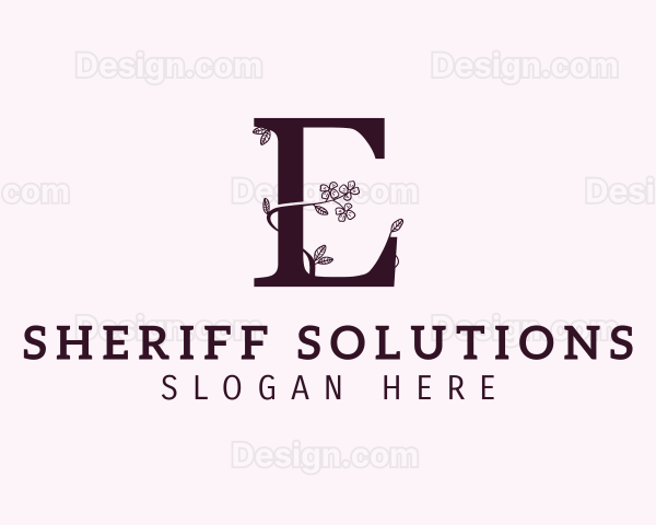 Floral Fashion Aesthetic Logo