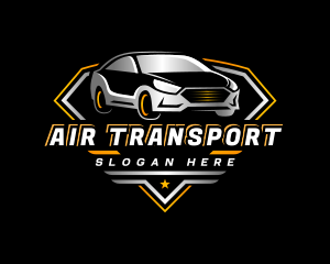 Auto Race Car Transportation logo design