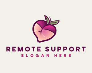 Feminine Lingerie Peach logo design