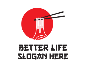 Asian Noodle Volcano Logo