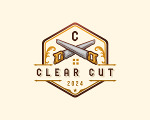 Handsaw Carpentry Woodworks logo design