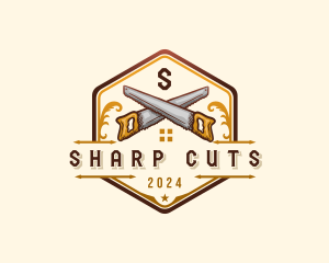 Handsaw Carpentry Woodworks logo design