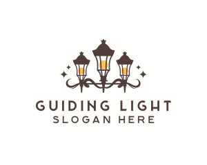 Lantern Lamp Light logo design