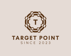 Geometric Target Circle logo design