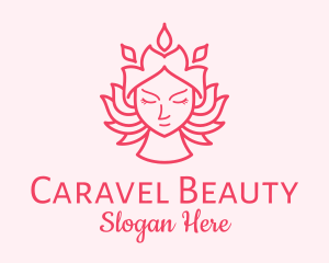 Flower Lady Beauty logo design