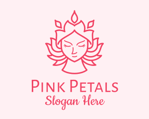 Flower Lady Beauty logo design