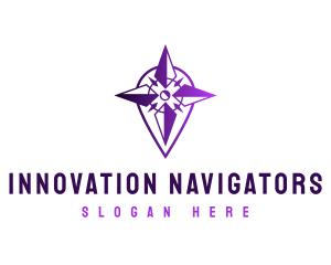 Navigation Pin Location logo design