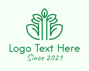 Minimalist Tree Plant  logo