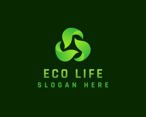 Leaf Eco Recycle logo design