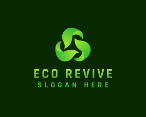 Leaf Eco Recycle logo design