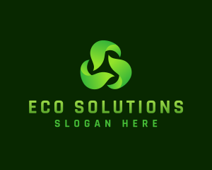 Leaf Eco Recycle logo design