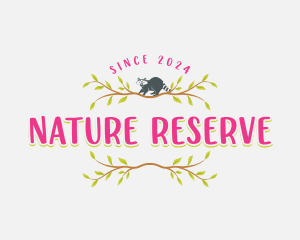 Raccoon Nature Wildlife logo design