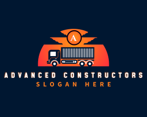 Truck Delivery Logistics Logo