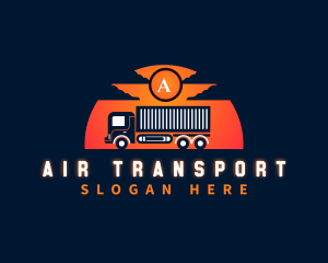 Truck Delivery Logistics logo design