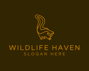 Wild Squirrel Wildlife logo design