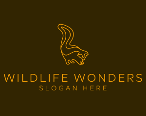 Wild Squirrel Wildlife logo design