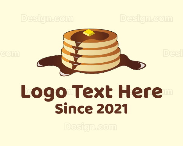 Pancake Hotcakes Syrup Logo