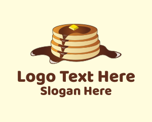 Pancake Hotcakes Syrup Logo